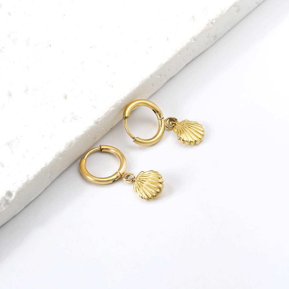 Shell Gold Earrings
