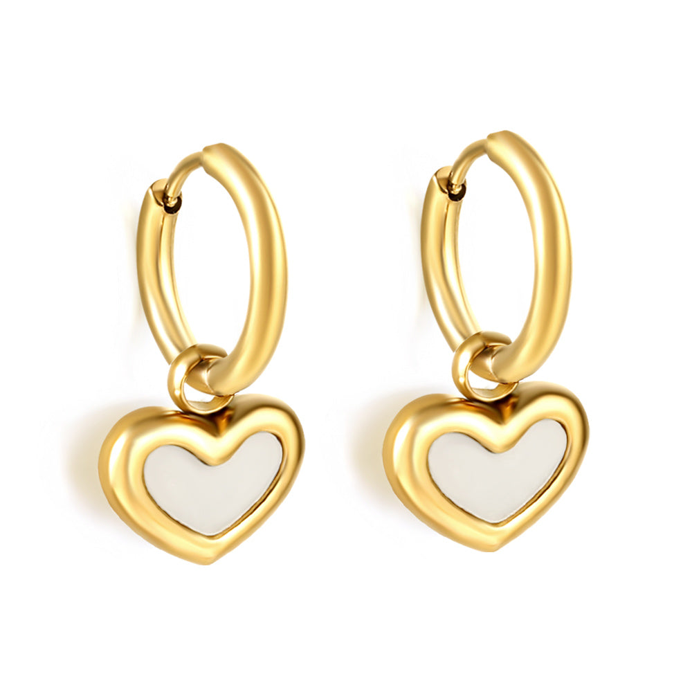 Iris Heart Earrings