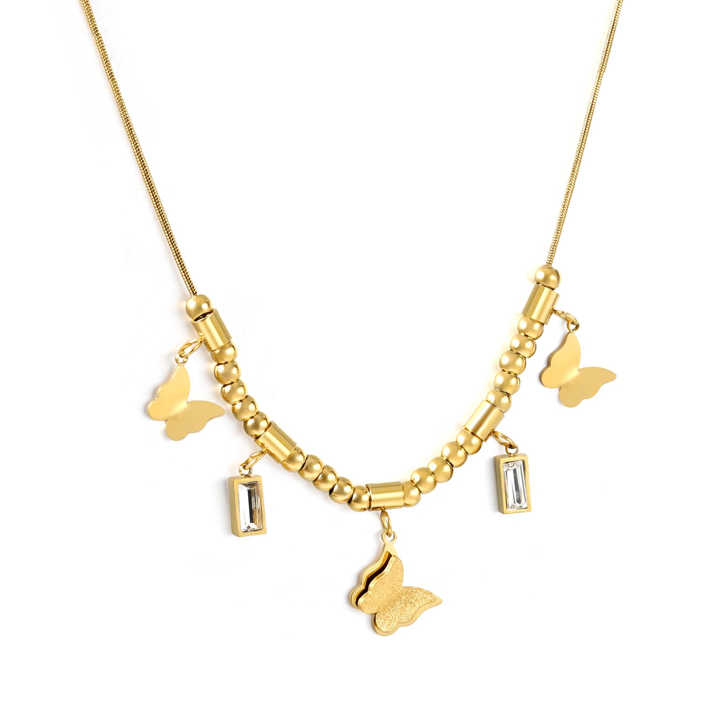 Tatum Butterfly Gold Necklace