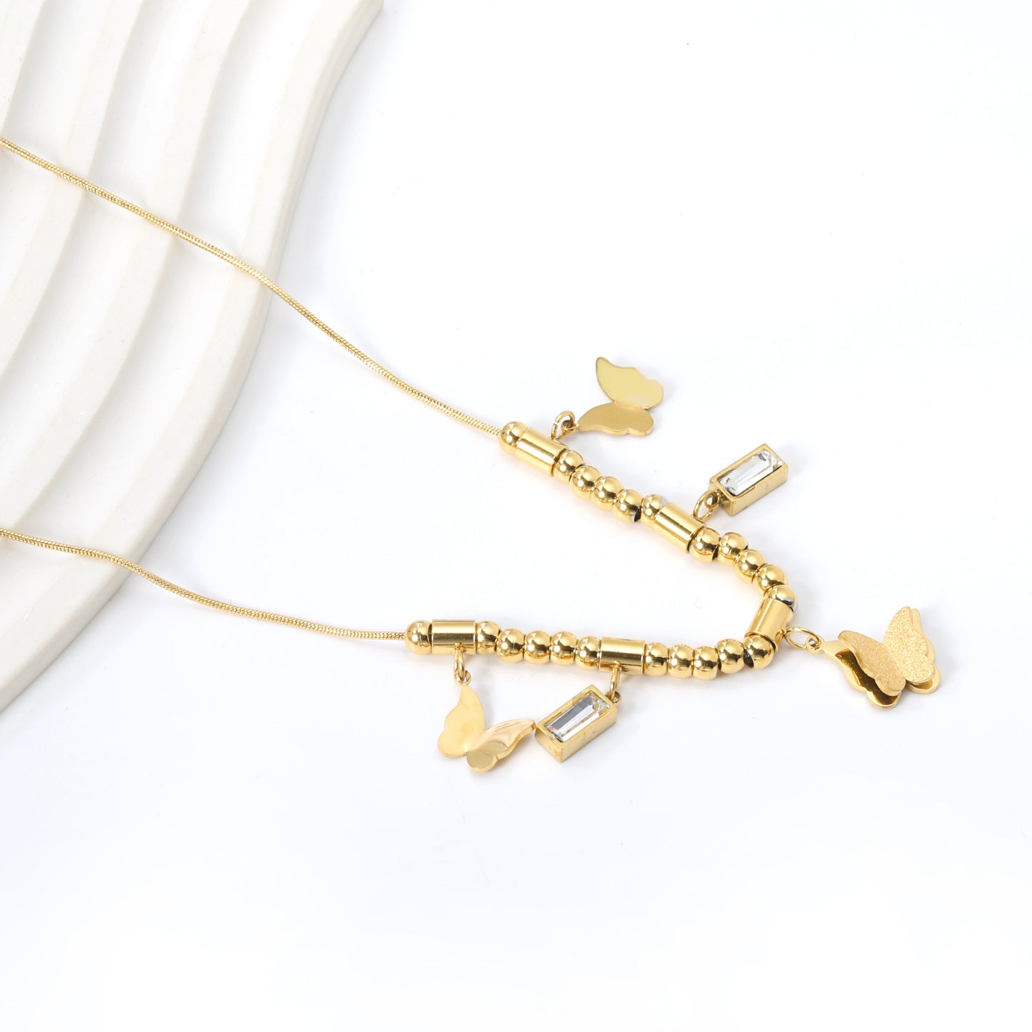 Tatum Butterfly Gold Necklace