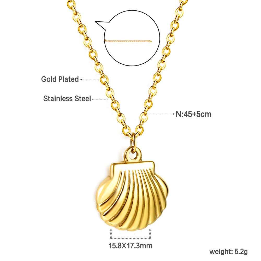 Vanessa Shell Gold Necklace