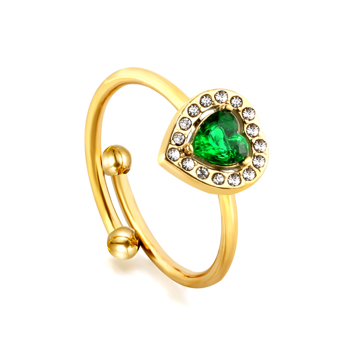 Green Diamond Ring