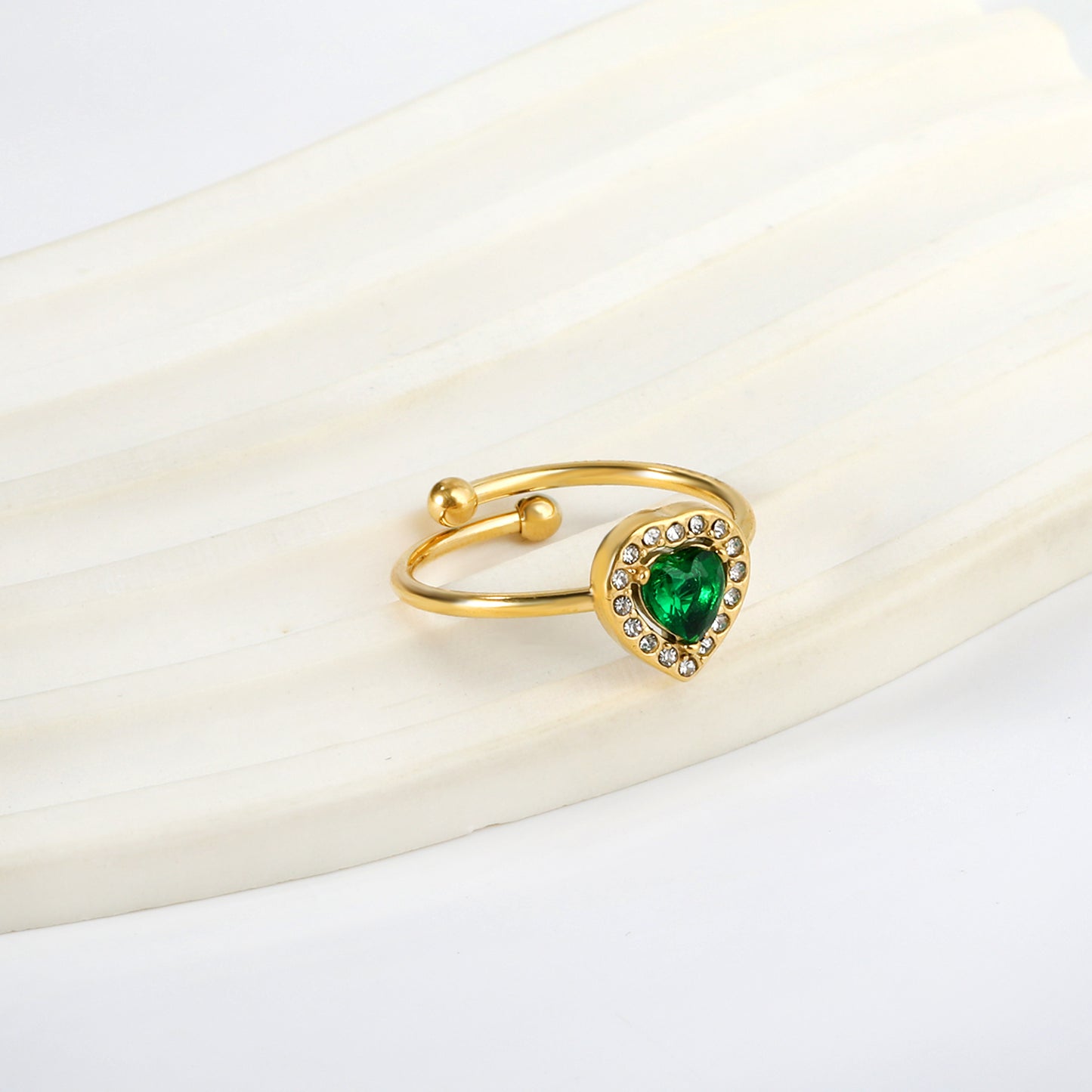 Green Diamond Ring
