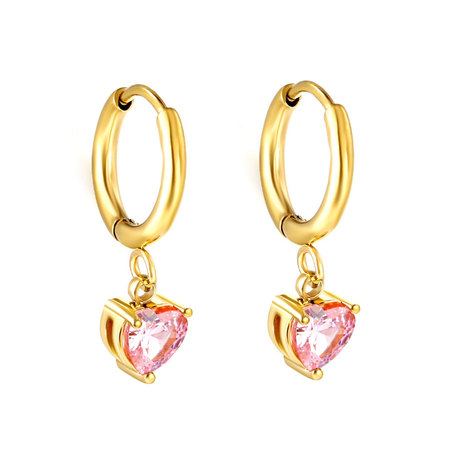 Pink Diamond Earrings