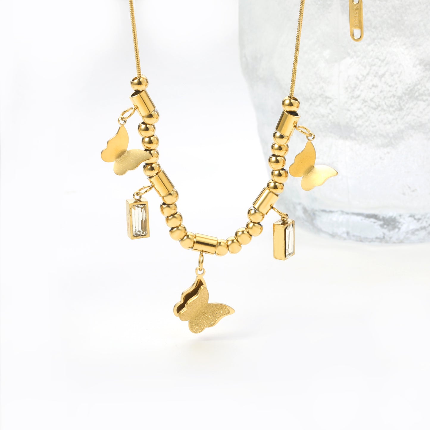 Tatum Butterfly Gold Necklace