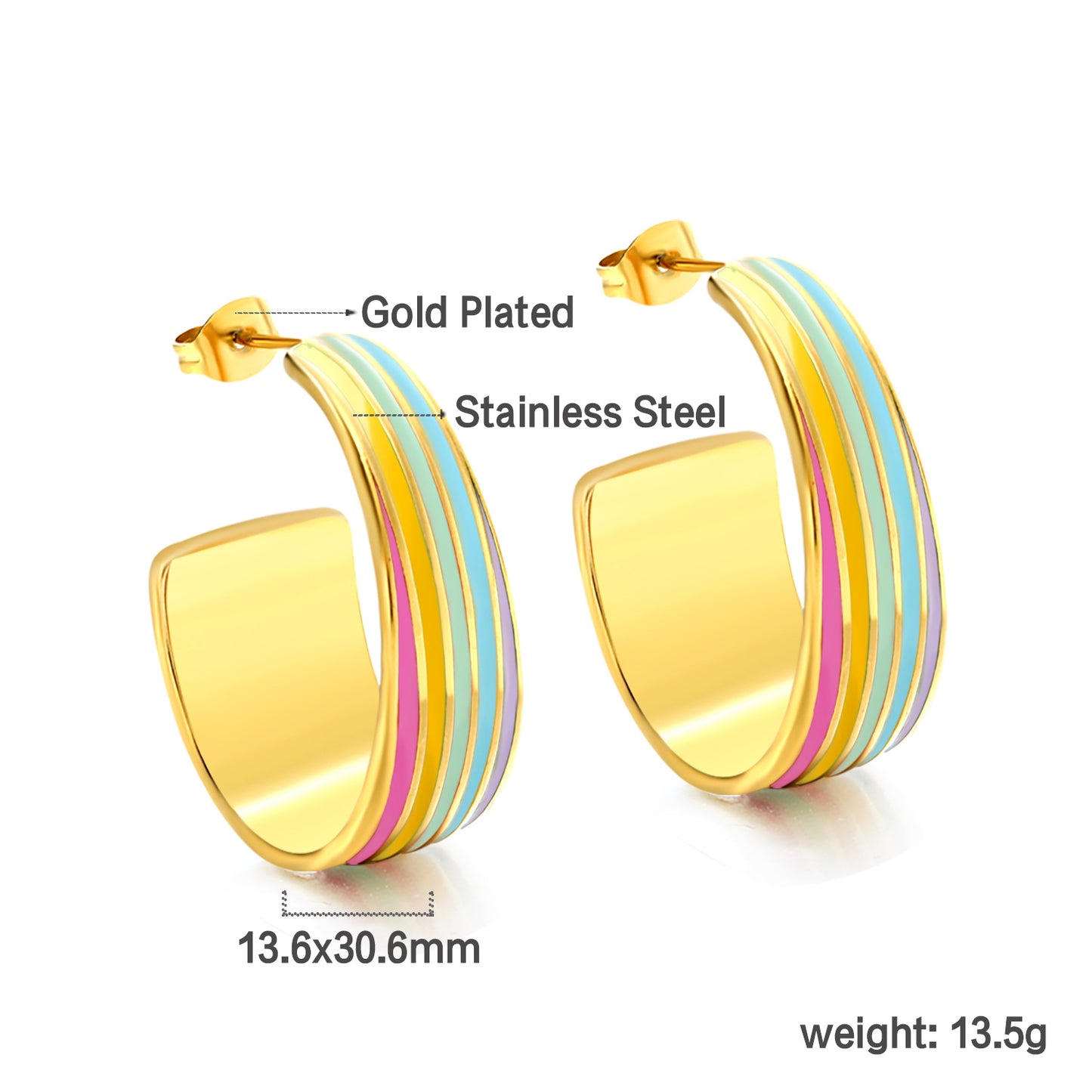 Esme Multi Colour Earrings