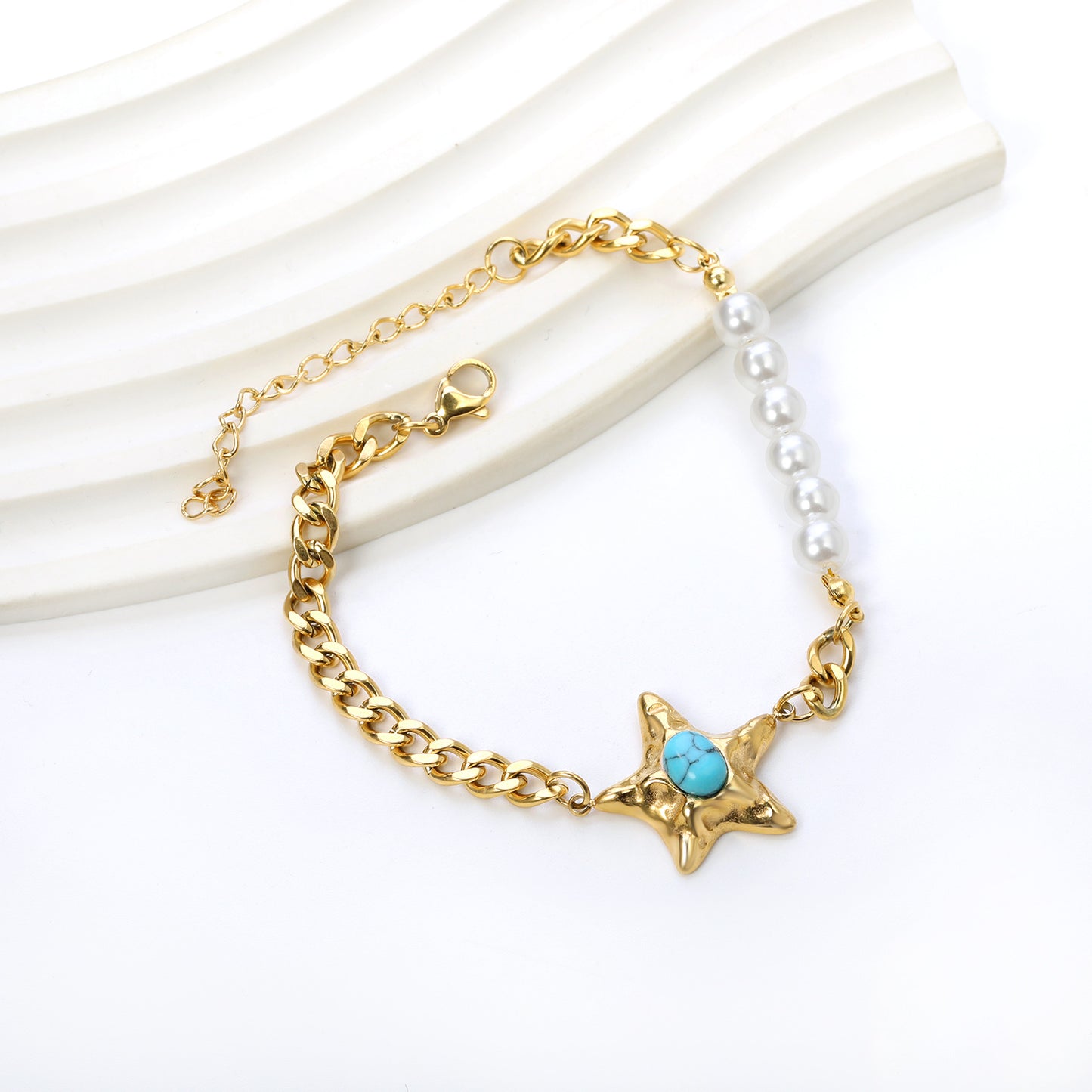 Lilac Starfish Bracelet