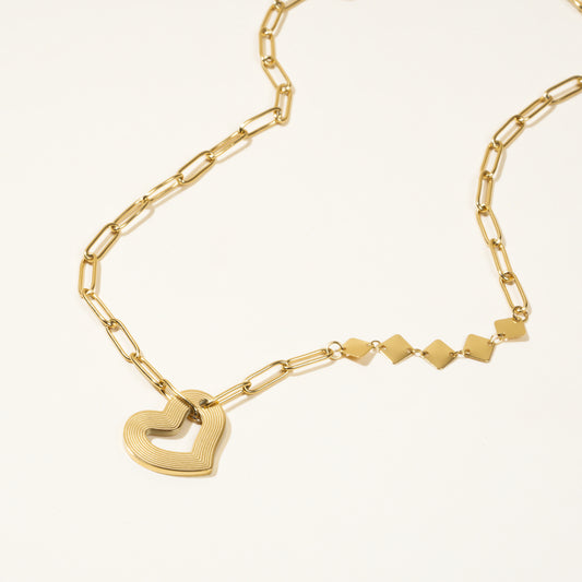 Tess Heart Gold Necklace