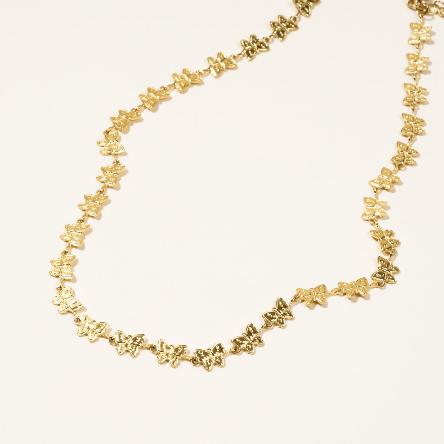 Multi Butterfly Gold Necklace