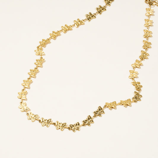 Multi Butterfly Gold Necklace