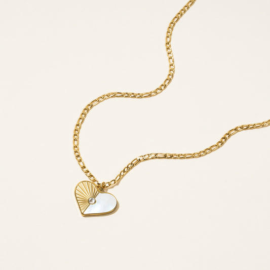 Lavender Heart Necklace