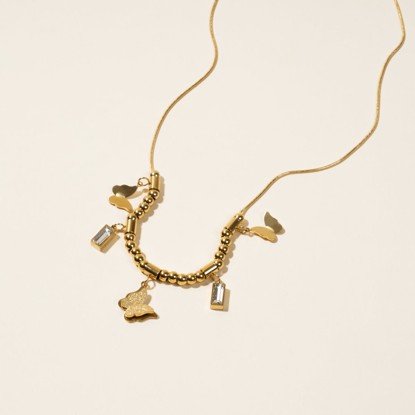 Tatum Butterfly Gold Necklace