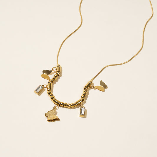 Tatum Butterfly Gold Necklace