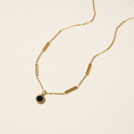 Rome Numeric Gold Necklace
