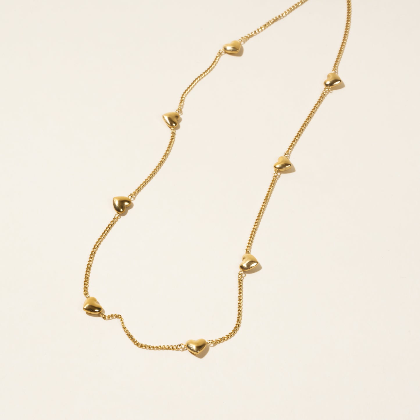 Dove Heart Gold Necklace