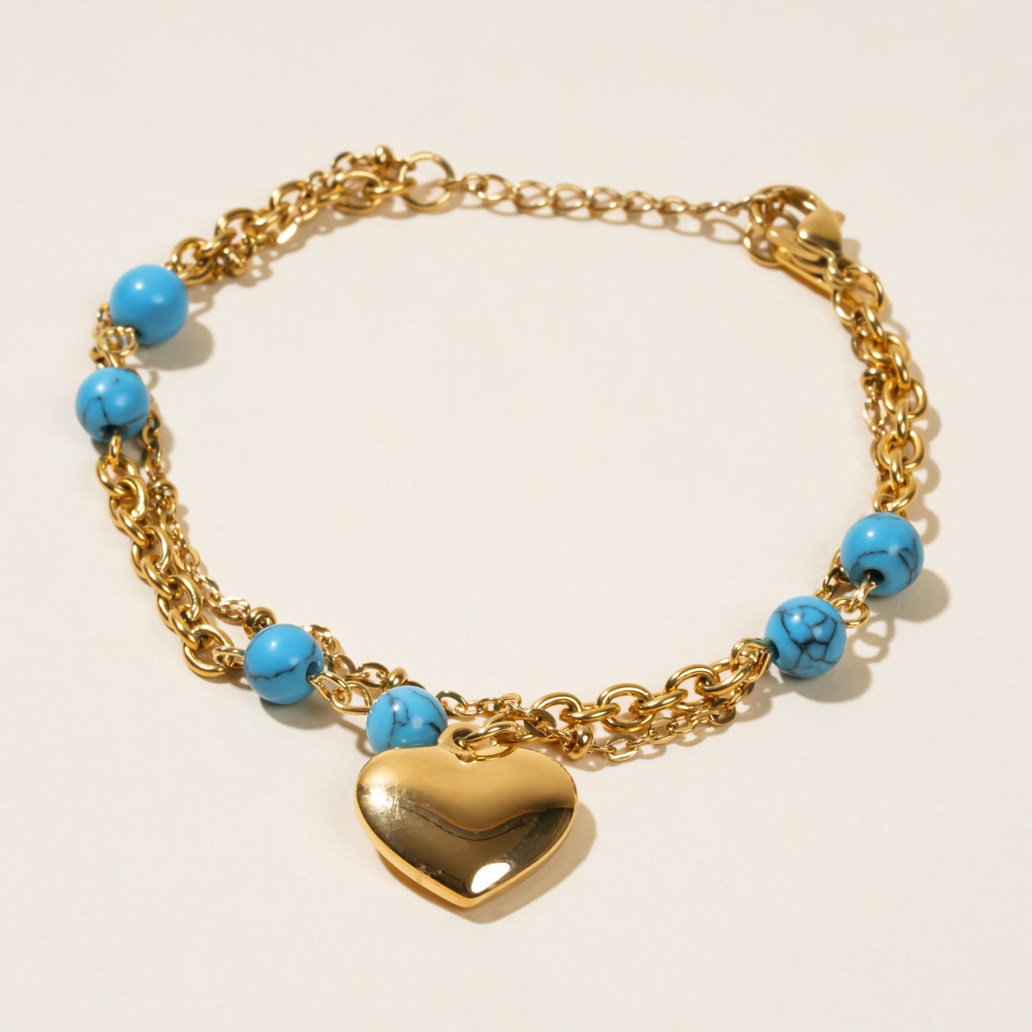 Lily Heart Bracelet