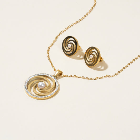 Arden Round Gold Set