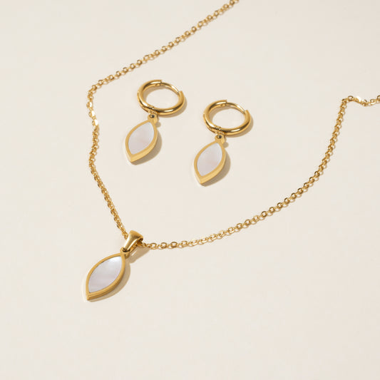 Imogen White Gold Set
