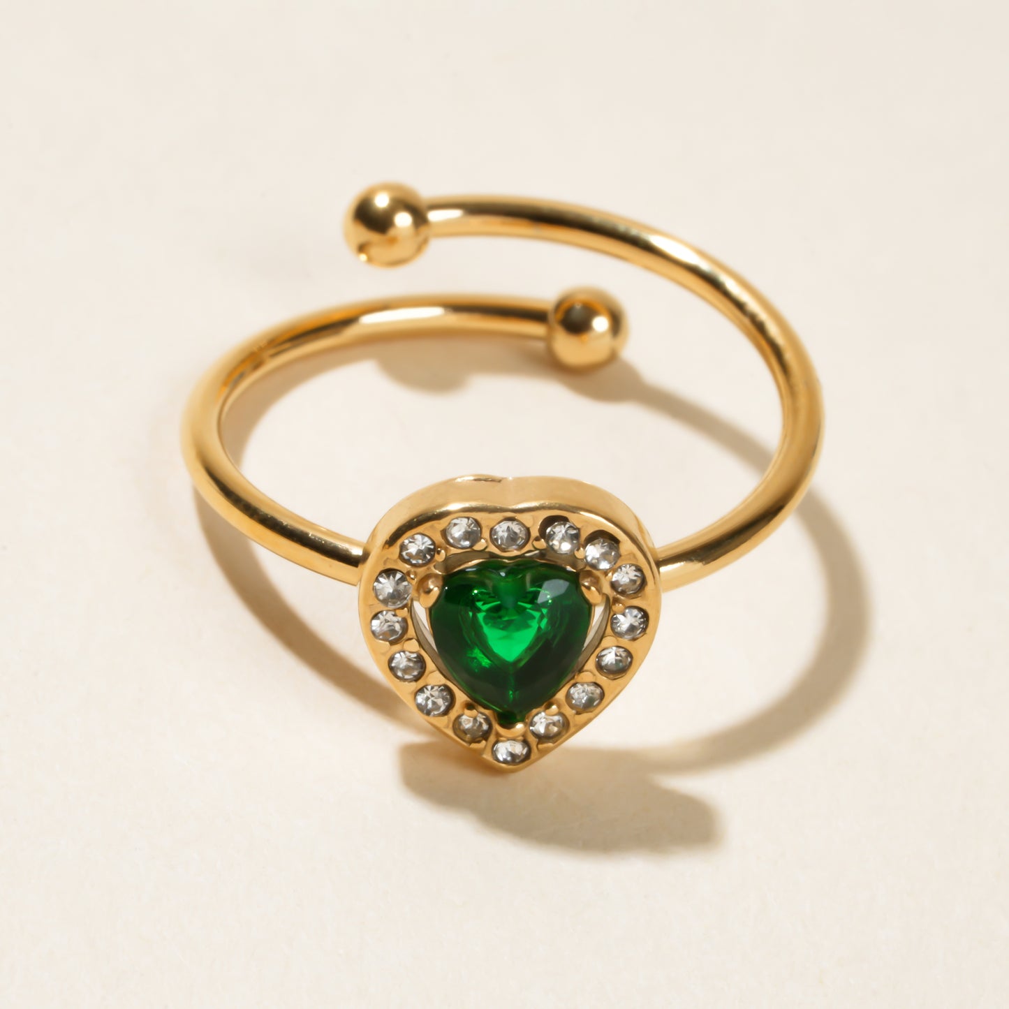 Green Diamond Ring