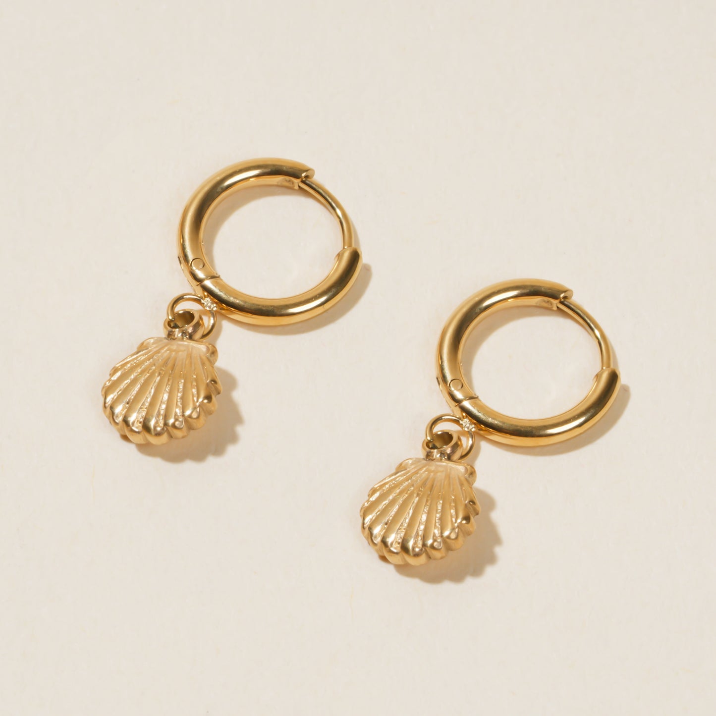 Shell Gold Earrings