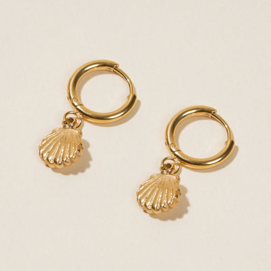 Shell Gold Earrings