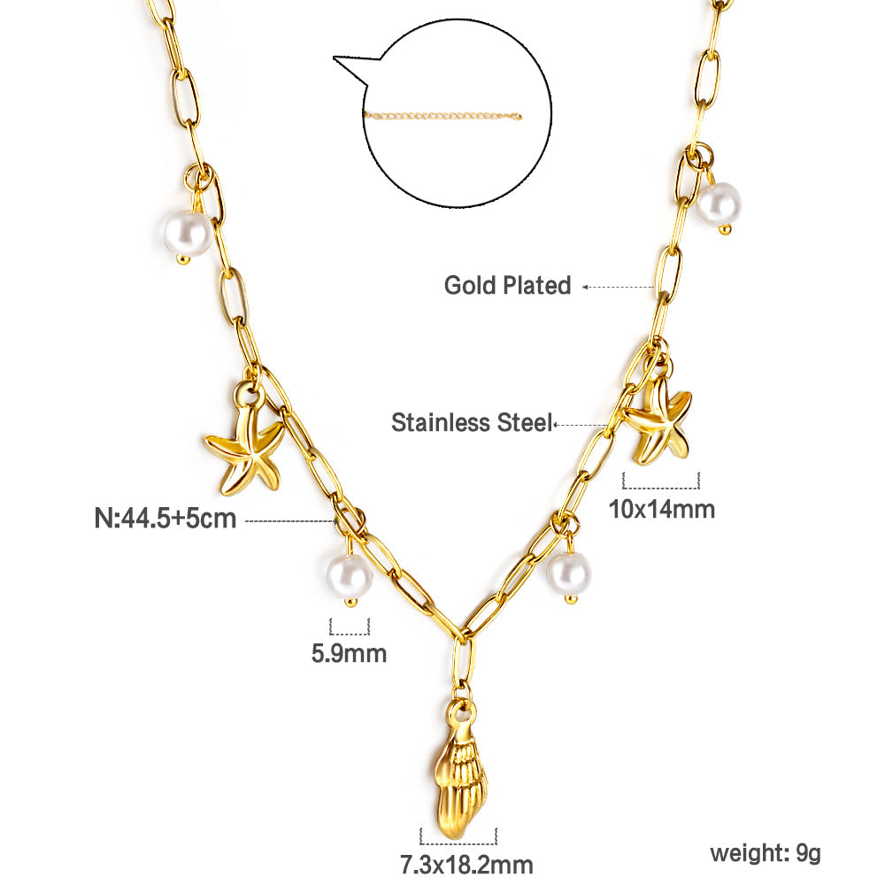 Lenora Sea Gold Necklace