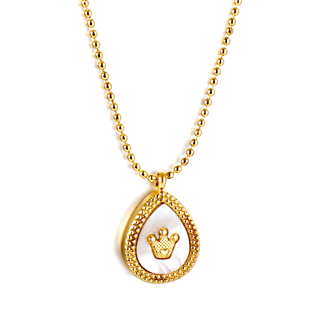 Crown Gold Necklace