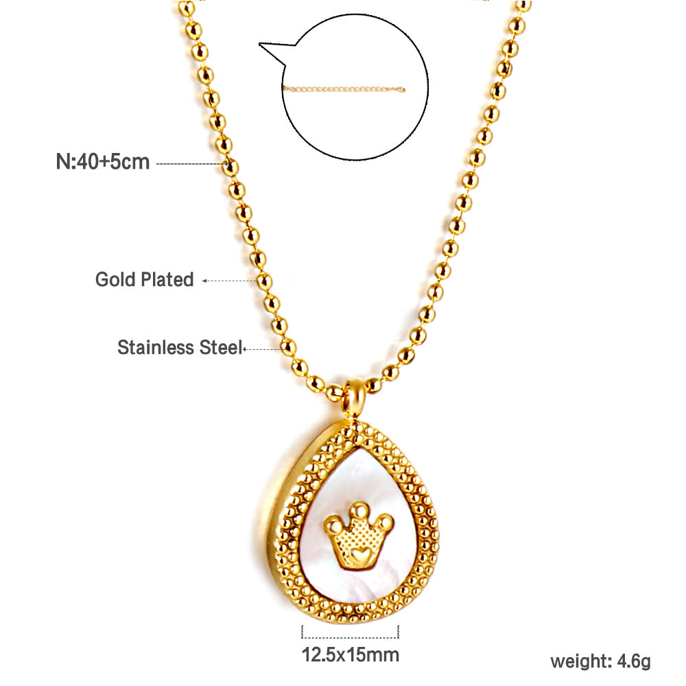 Crown Gold Necklace