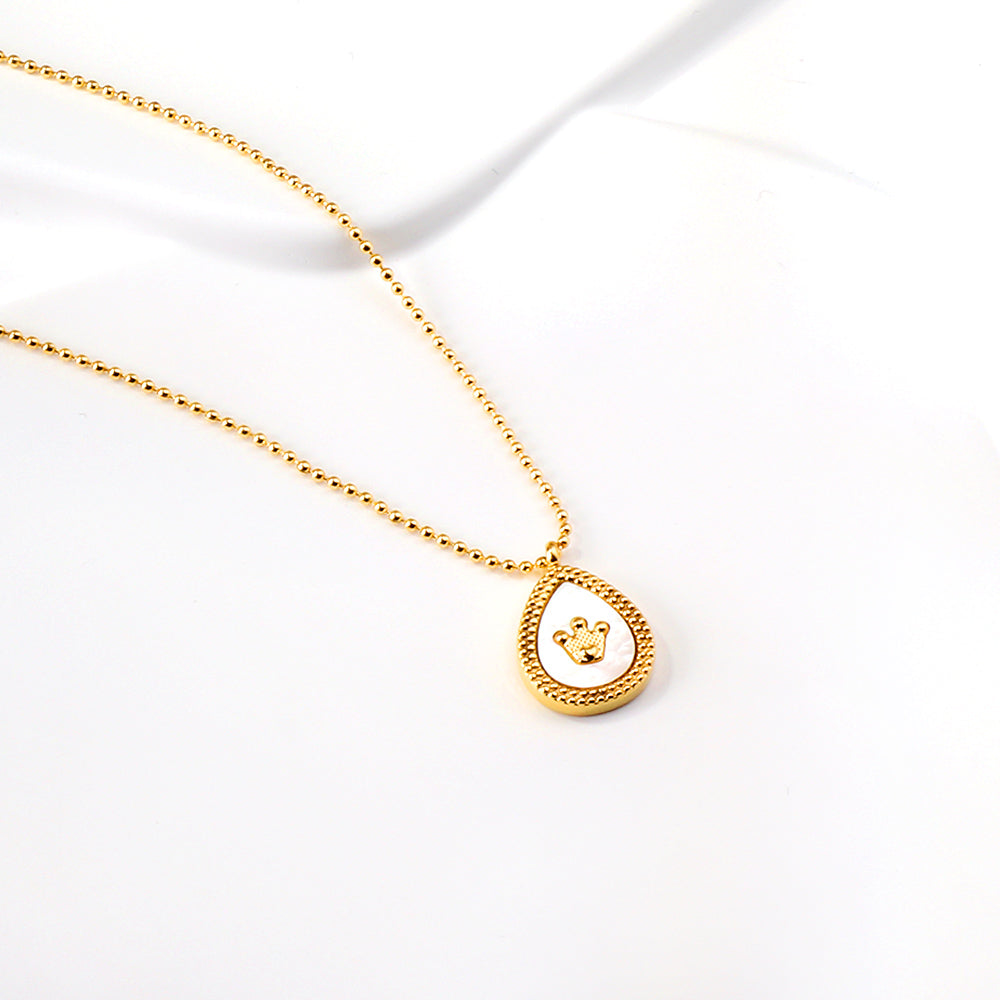 Crown Gold Necklace