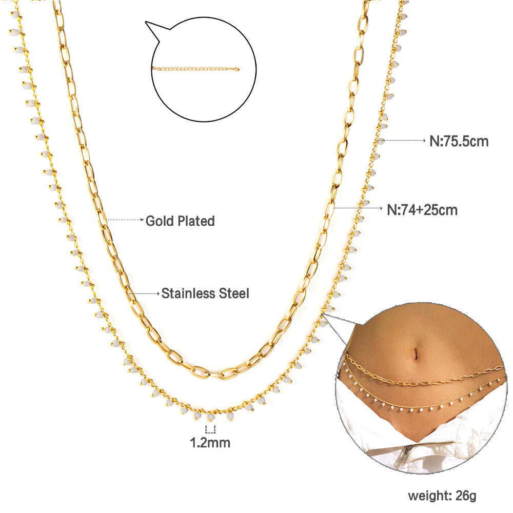 Lettie Pearl Waist Chain