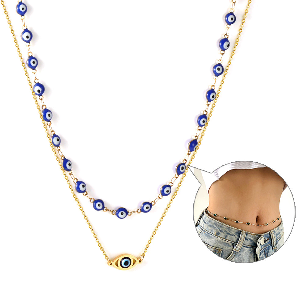 Ivory Devil Eye Waist Chain