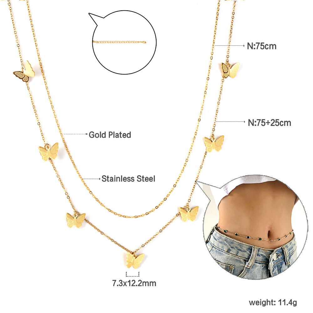 Dottie Butterfly Waist Chain