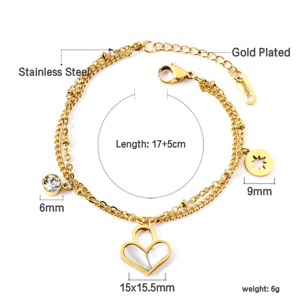 Ella Heart Bracelet