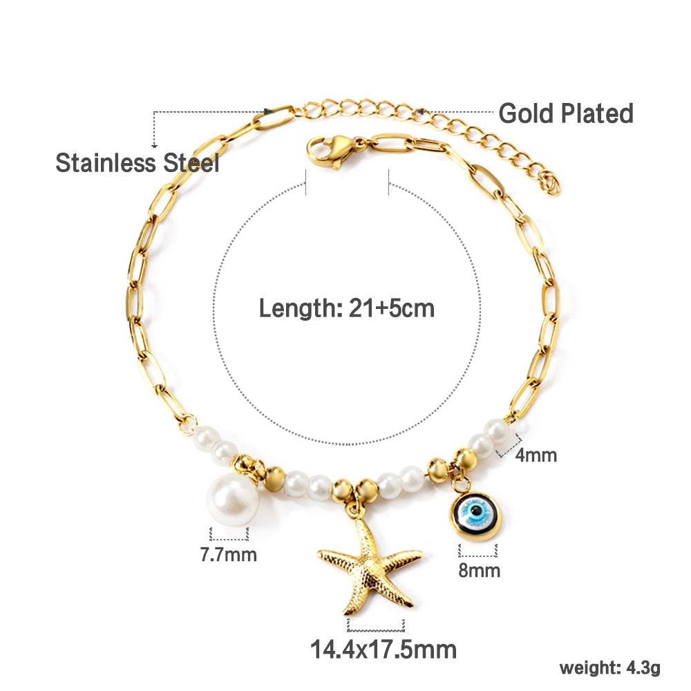 Starfish Anklet