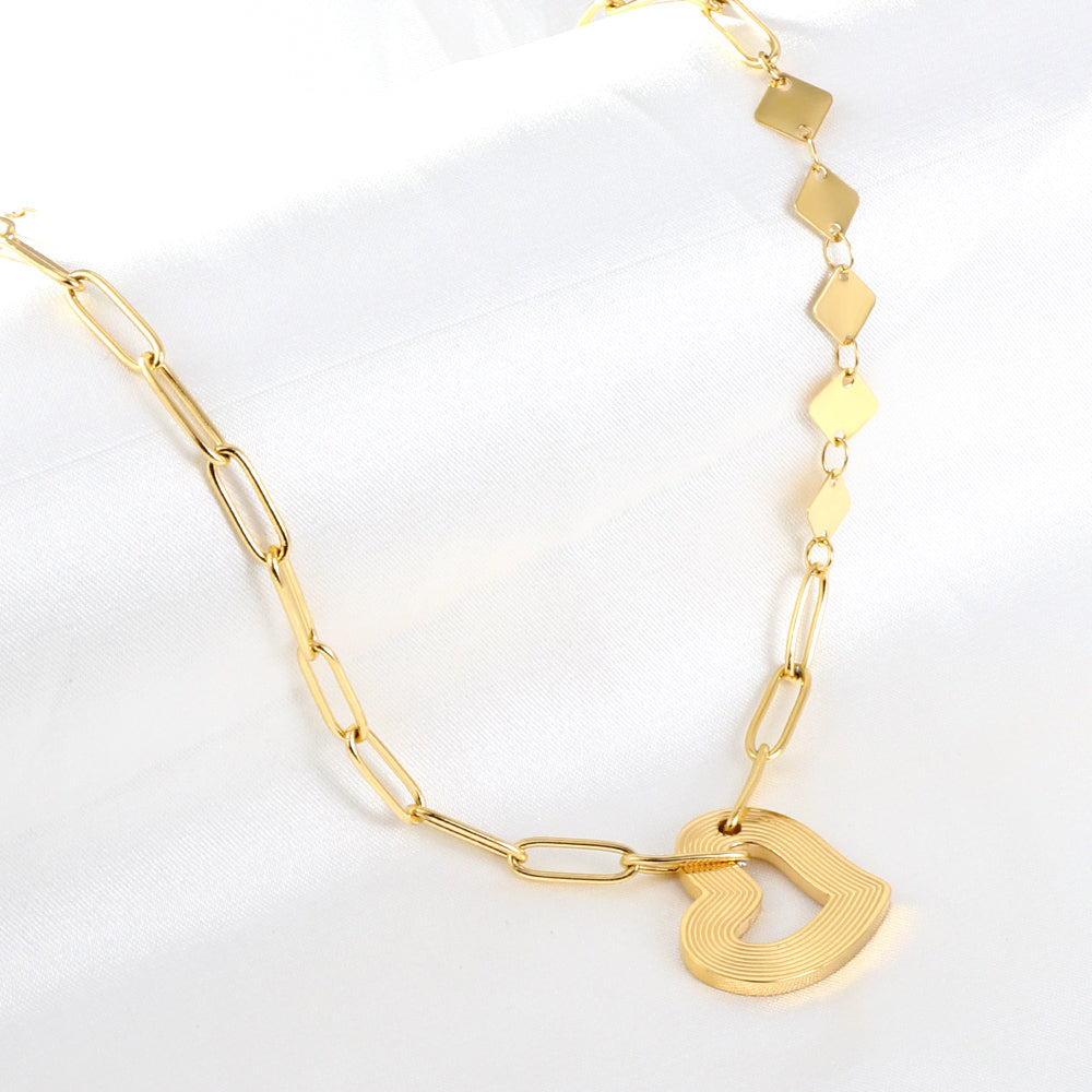 Tess Heart Gold Necklace