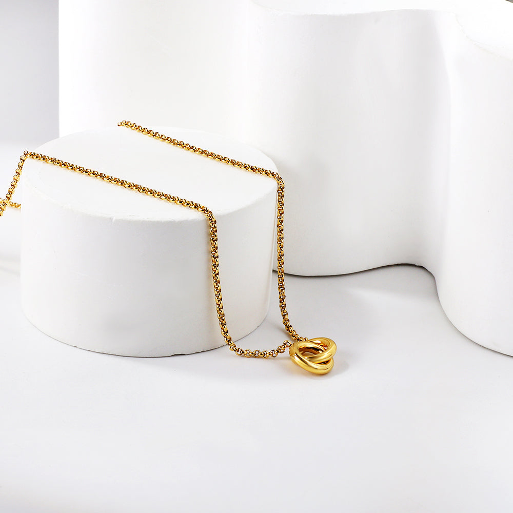 Knotted Gold Necklace