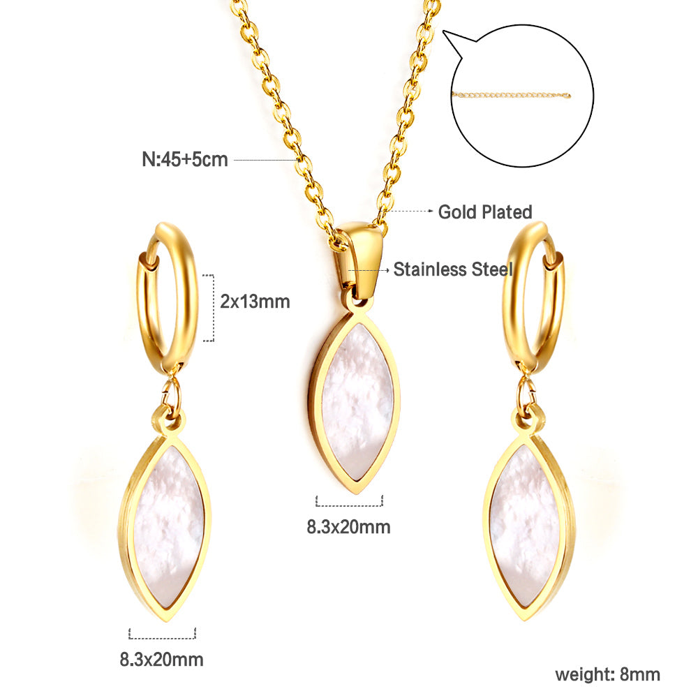 Imogen White Gold Set