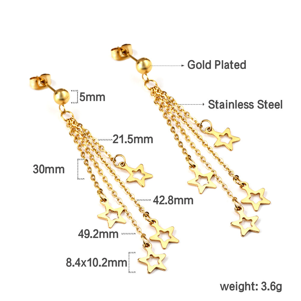 Zola Hanging Stars Earrings