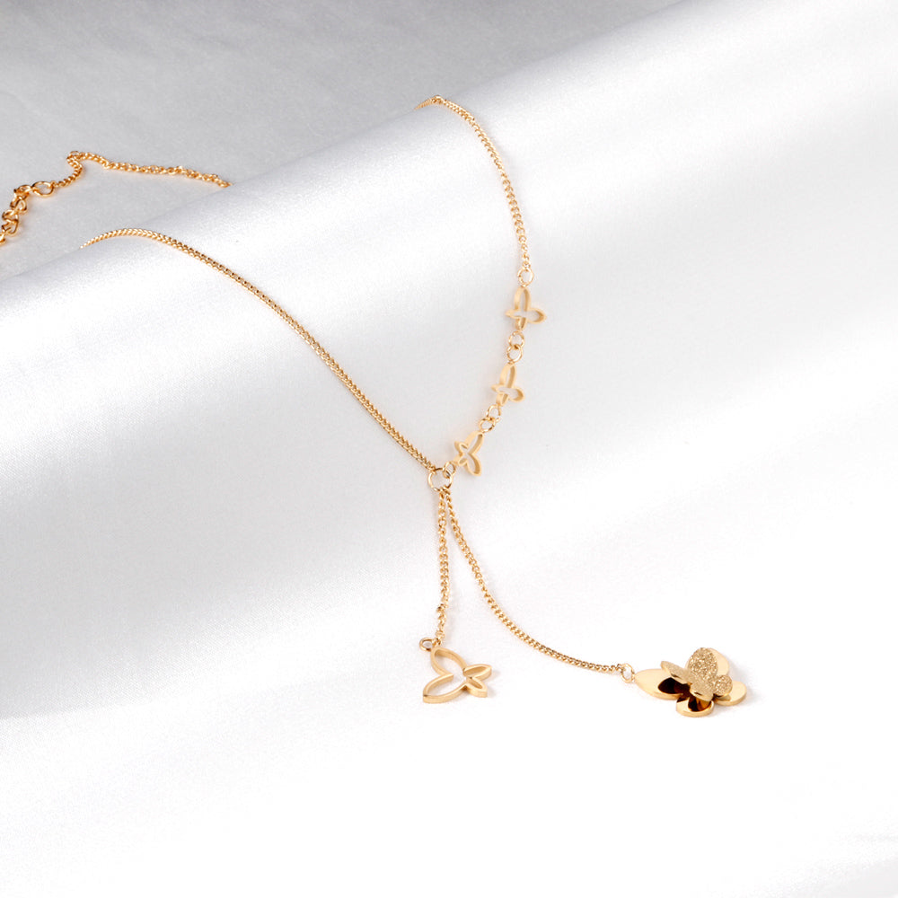 Robin Butterfly Gold Necklace