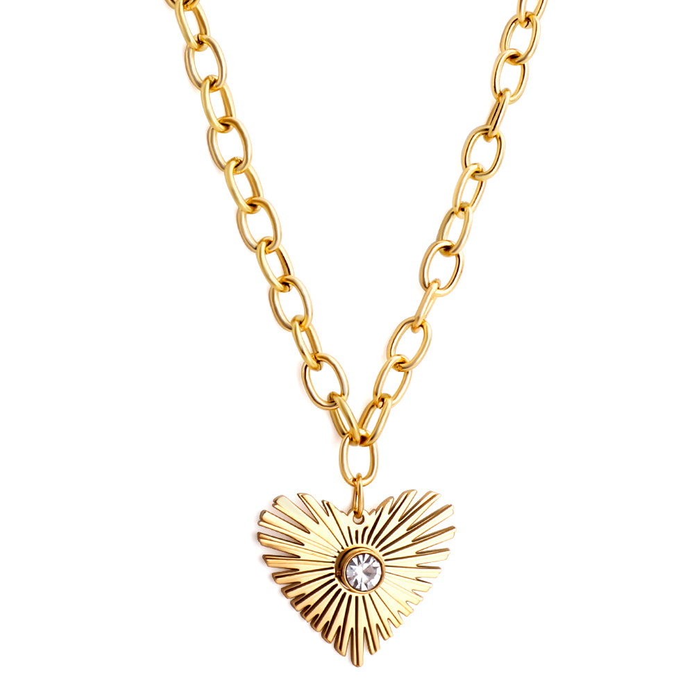 Tani Heart Gold Necklace