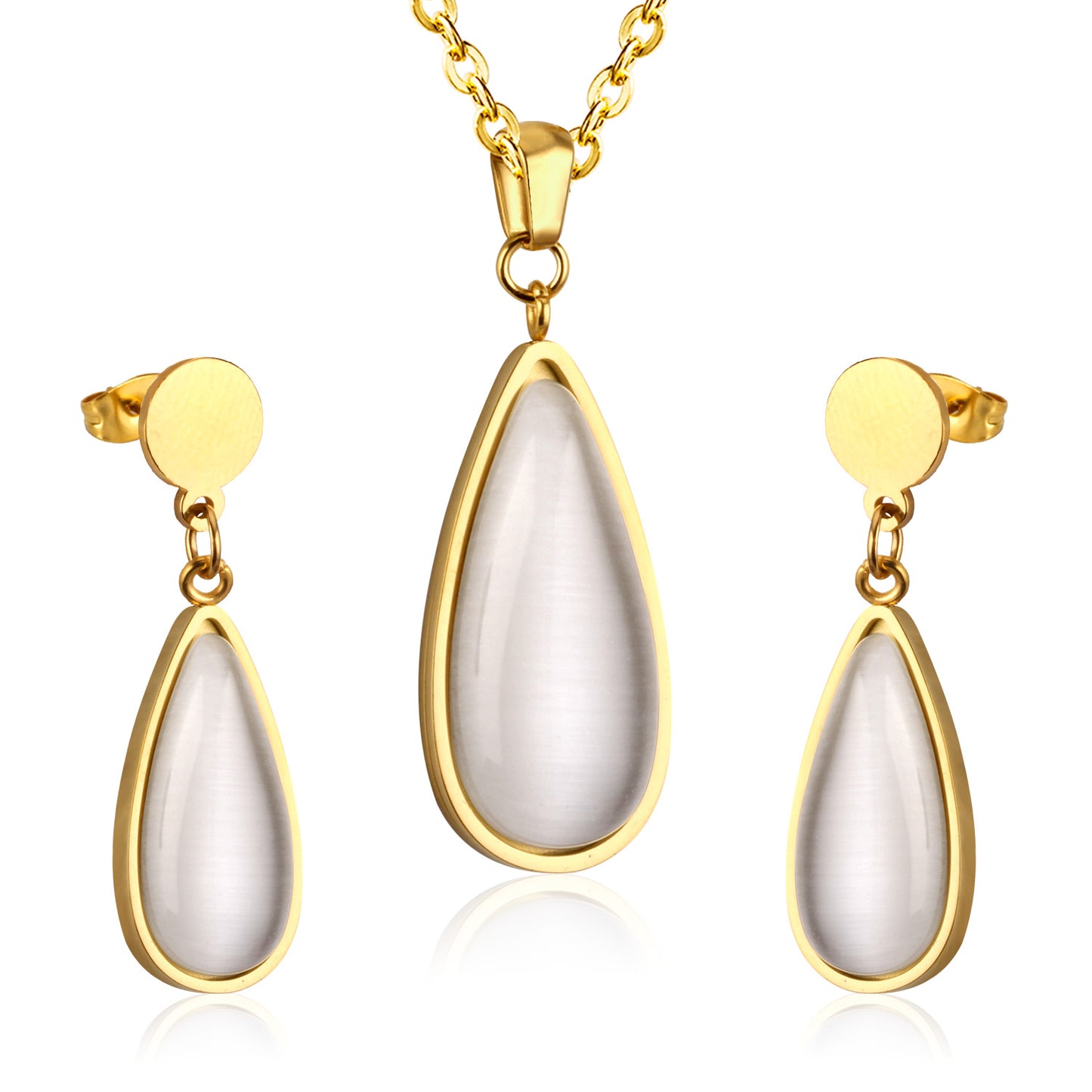 Asha White Enamel Set