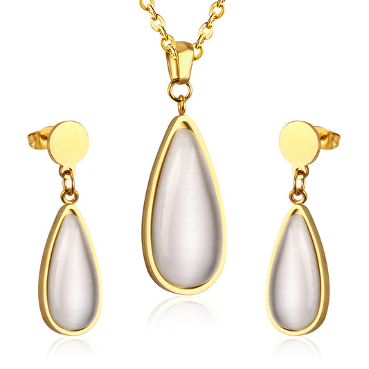 Asha White Enamel Set