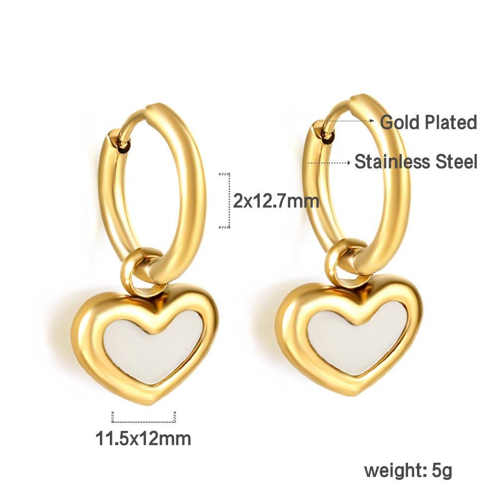Iris Heart Earrings