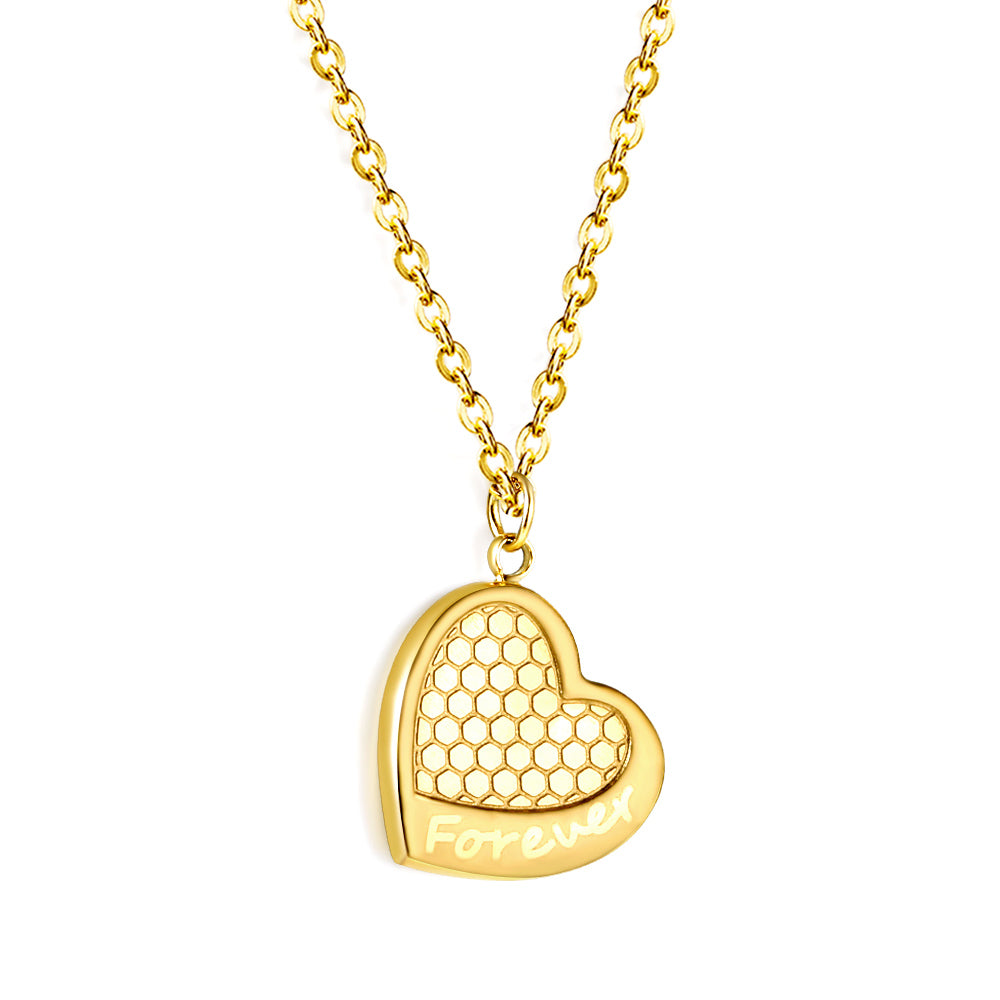 Winter Heart Gold Necklace