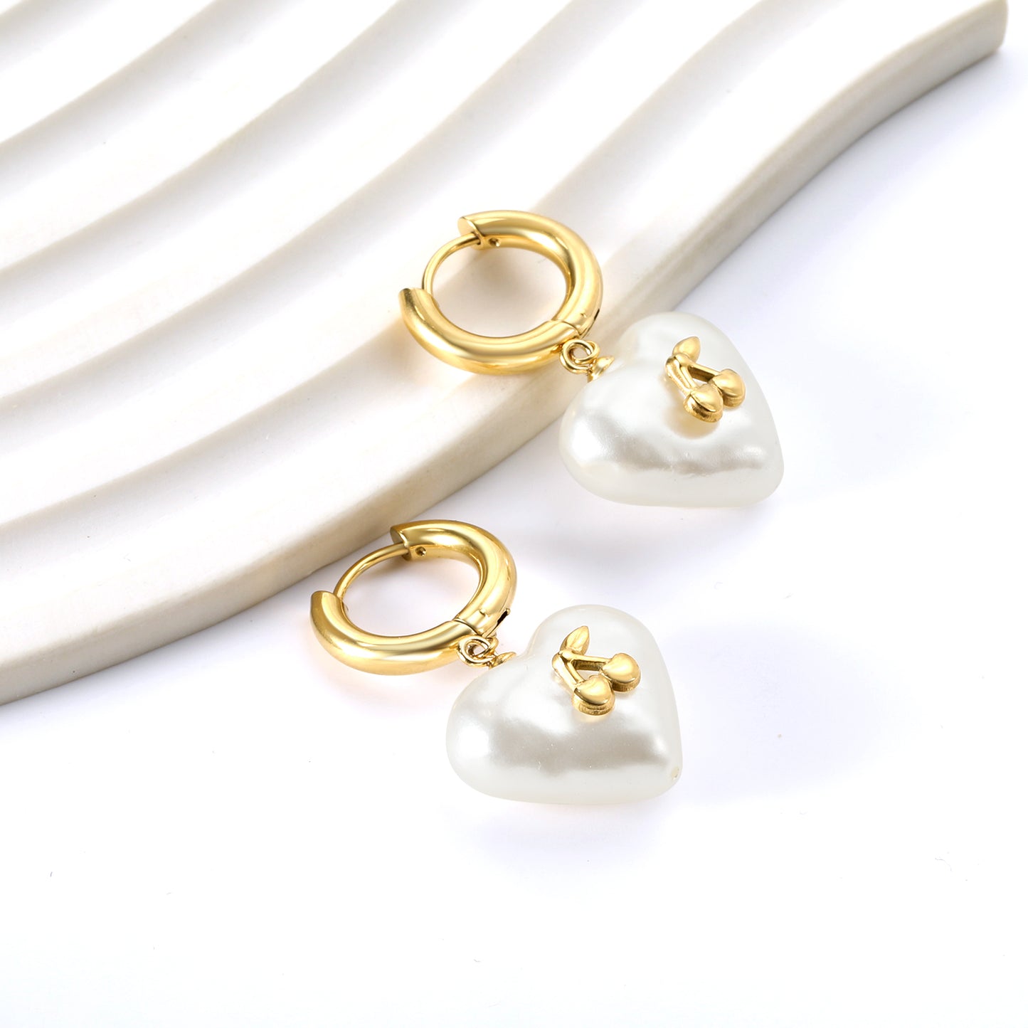 Cherry Heart Earrings