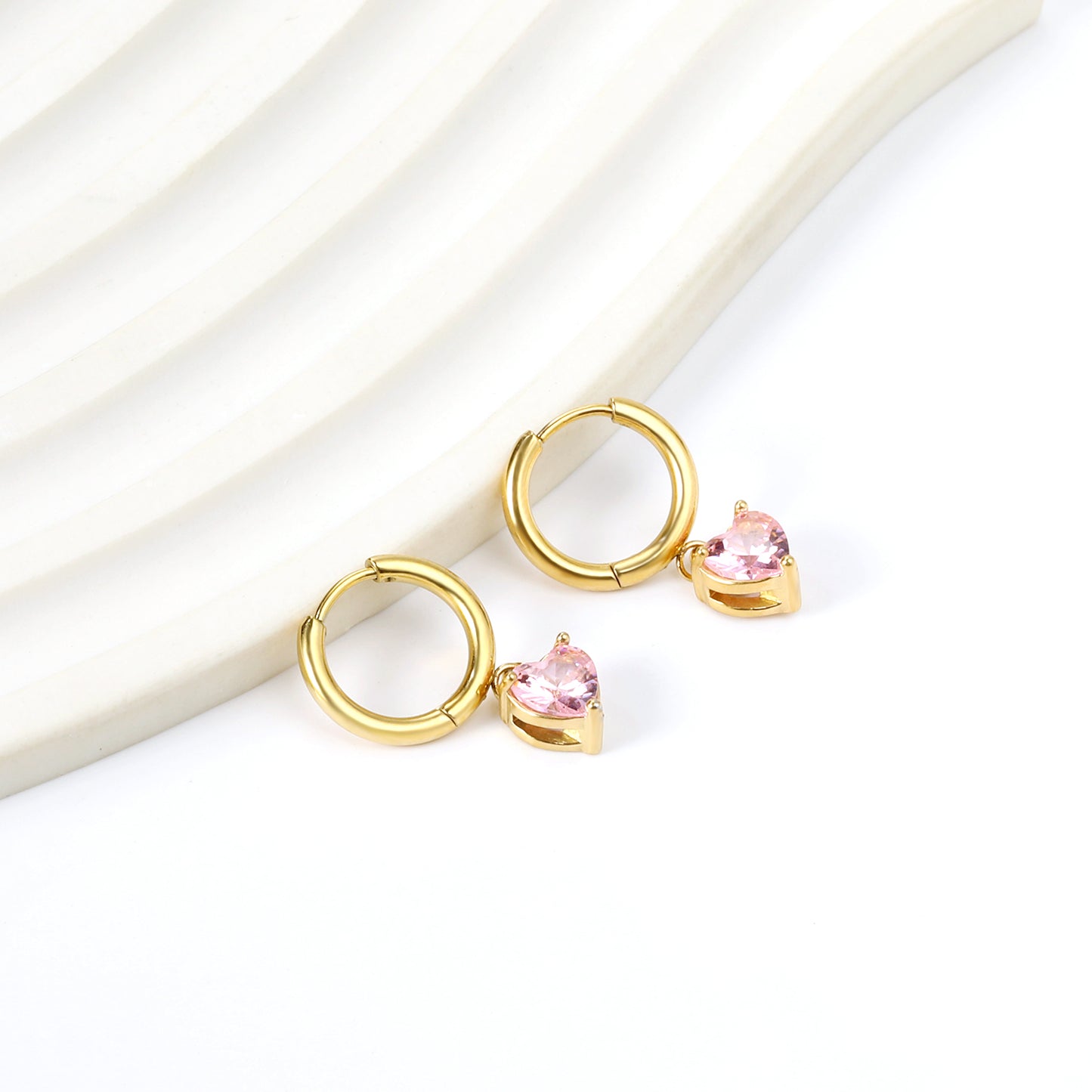 Pink Diamond Earrings