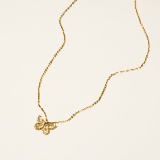 Holly Butterfly Gold Necklace