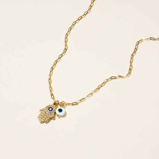 Azalea Palm Gold Necklace