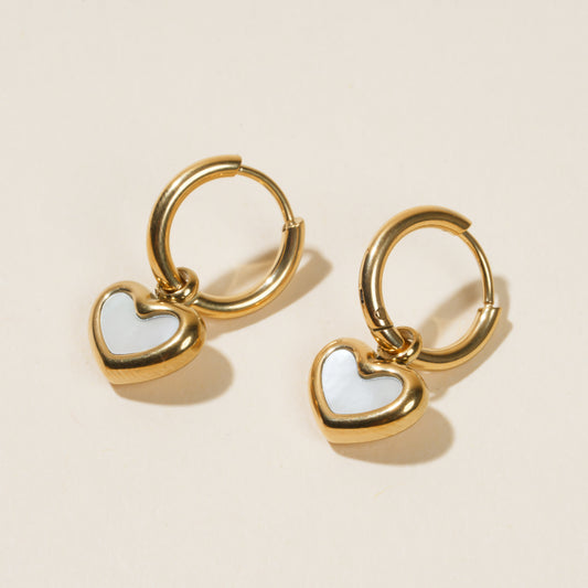 Iris Heart Earrings