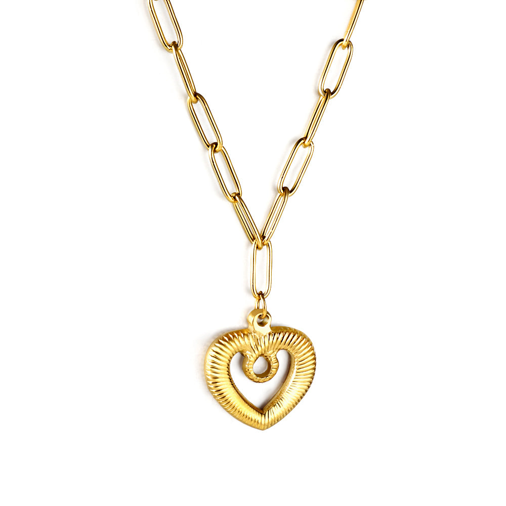 Paige Heart Gold Necklace